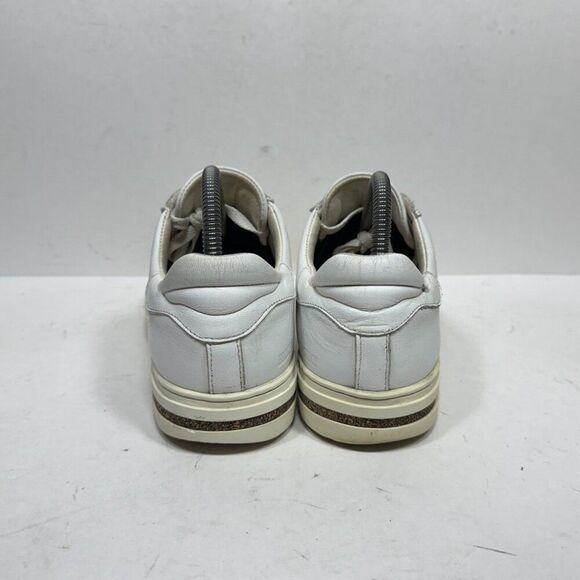 Birkenstock Bend Low Womens Size 8 / 39 Shoes White Leather Lace Up Sneakers - Picture 6 of 11